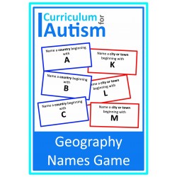 Geography Game Naming Countries, Cities and Towns